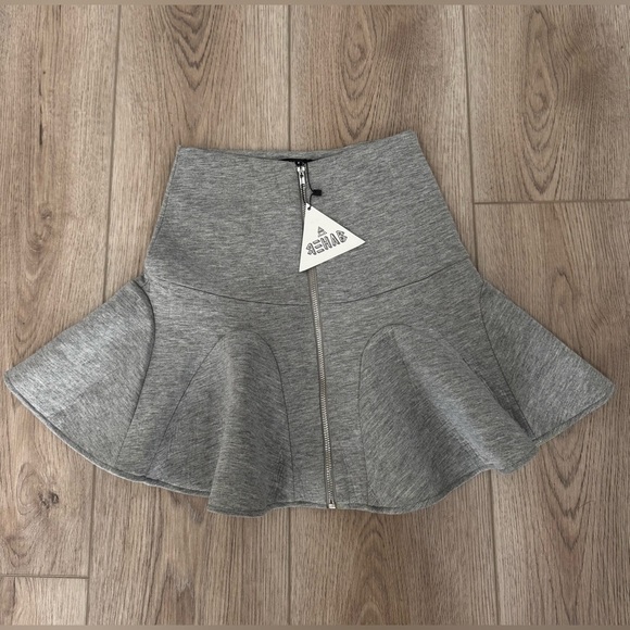 Gray Flared Skirt - Picture 3 of 7